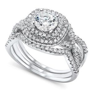 sterling silver 925 engagement ring
